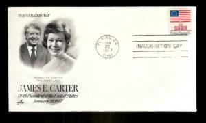 U S 1977 Inauguration Cover Jimmy Carter And First Lady!