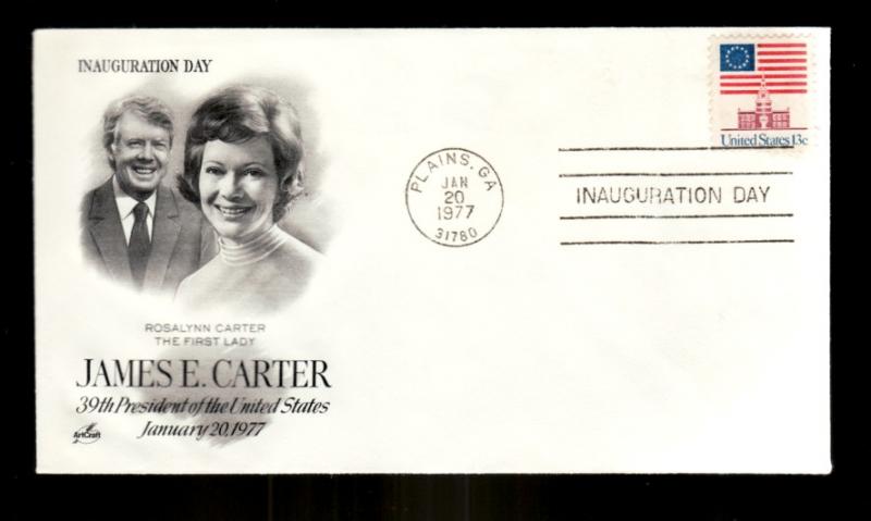 U S 1977 Inauguration Cover Jimmy Carter And First Lady!