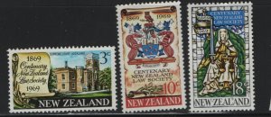 NEW ZEALAND  422-424  MINT HINGED