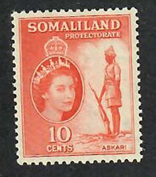 Somaliland; Scott 129; 1953;  Unused; NH