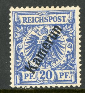 Cameroun 1897 Germany 20 pfg Numeral First Issues Scott # 4 Mint E542