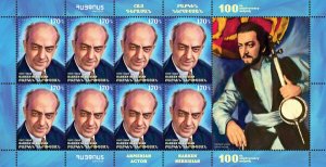 Armenia MNH** 2018 MS Prominent Armenians Anniversary of Actor Babken Nersisian