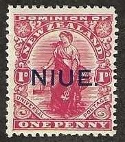 Niue 22, mint, lightly hinged. 1917. (N51)
