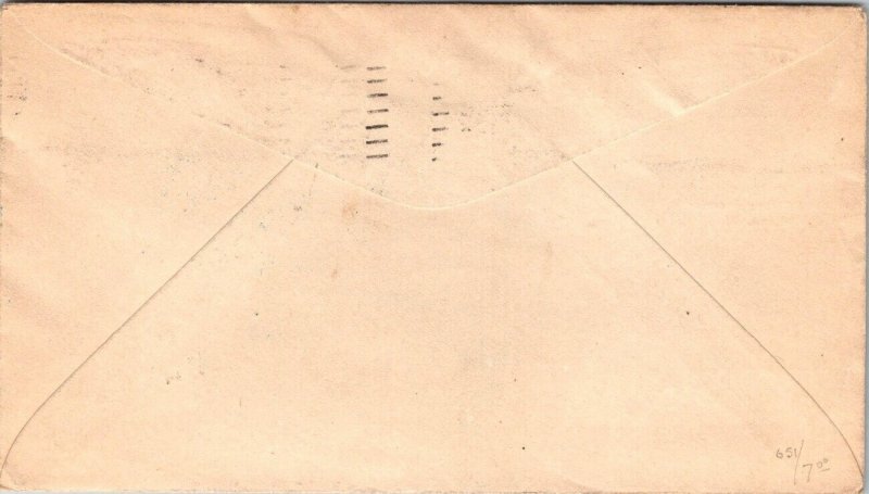 FDC 1929 SC #651 Aero Philatelic Soc - Vincennes, Ind - Single - F60844