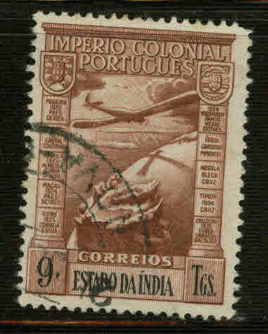 Portuguese India Scott C7 Used  Airmail stamp