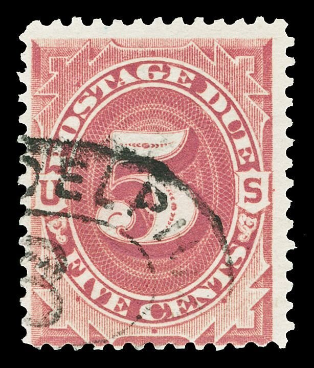Scott J25 5c Postage Due Issue Used Fine Hand Cancel Cat $16