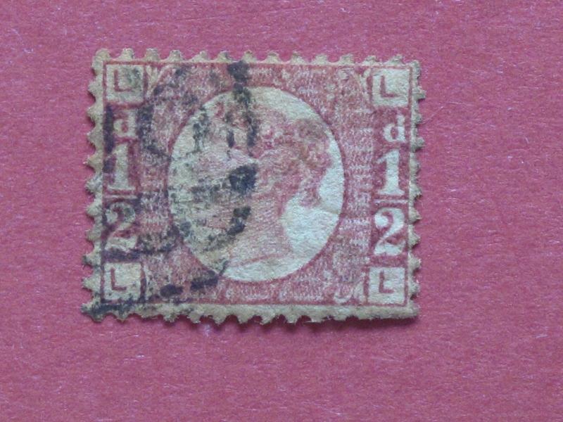 Lot #4031 1870 Victoria 0.5d Red Plate 15 Used SG48