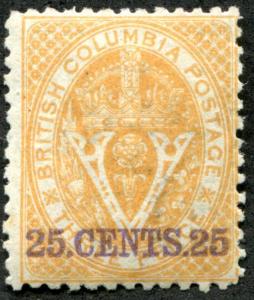 CANADA - BRITISH COLUMBIA 16 MINT, HINGED