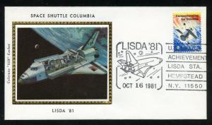 LISDA '81 Space Shuttle Columbia Colorano Silk Cachet