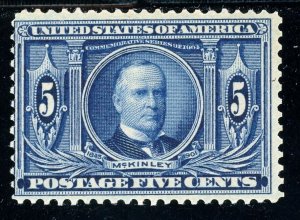 USAstamps Unused FVF US 1904 Louisiana Purchase Scott 326 OG MLH 
