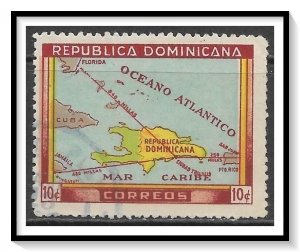 Dominican Republic #421 Map Used