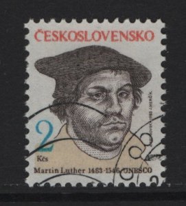 Czechoslovakia  #2446 cancelled  1983 Martin Luther 2k