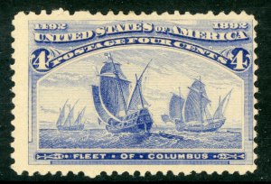 USA 1893 Columbian 4¢ Columbus  Scott # 233 Mint G39