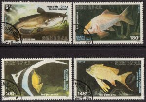 Thematic stamps SENEGAL 1988 FISH 4v used