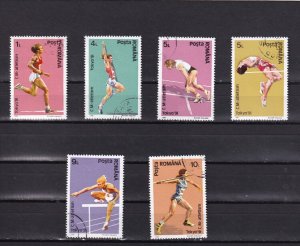 LI02 Romania 1991 World Athletics Championships, Tokyo  Full Set  Used Stamps