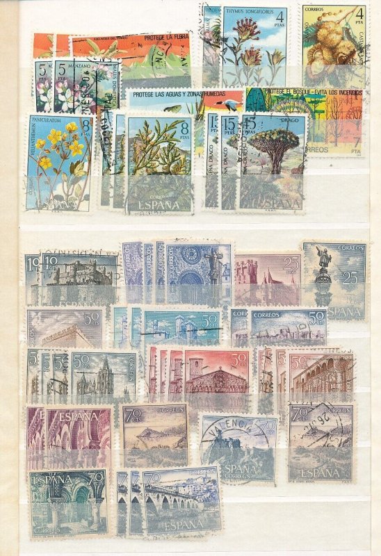 Spain Art Castles Wildlife Used Collection (Apx 450 Items) KRA1450