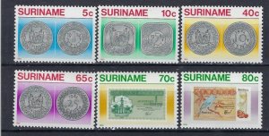 Surinam 635-40 MNH 1983 Coins (ak2953)