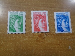 France  #  1755-57   MNH