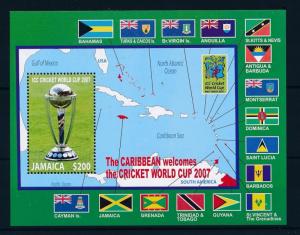 [58148] Jamaica 2007 Cricket Flags ICC World Cup MNH Sheet