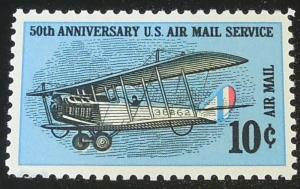1968 10c 50th Anniversary of Air Mail C74 Mint NH