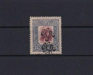 MEXICO 1915 CARRANZA DOUBLE  OVERPRINT MONOGRAM MOUNTED MINT  STAMP  REF 5378