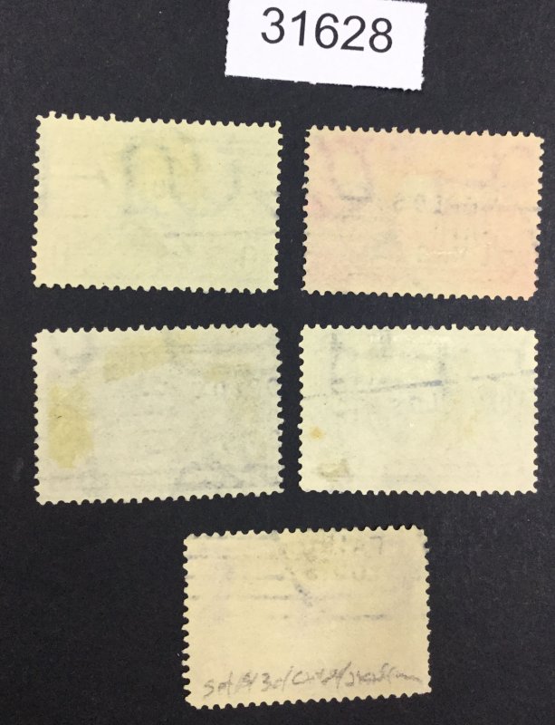 US STAMPS  #323-327 USED LOT #31628
