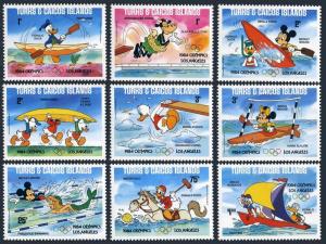 Turks-Caicos 619-627,628 & A,Mnh.michel 675-683 I-Ii. Olympics Los Angeles-1984