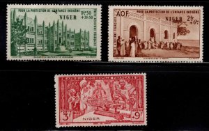 Niger Scott CB1-3 MH* Airmail semi-postal stamps