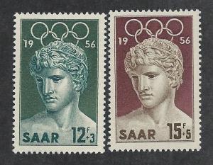 SAAR SC# B109-10 FVF/MNH 1956