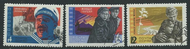 Russia  Scott 3095-3097  NHCTO  Complete