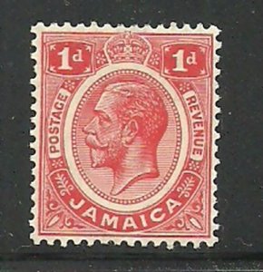 Album Treasures Jamaica  Scott # 61  1p  George V  Mint Lightly Hinged