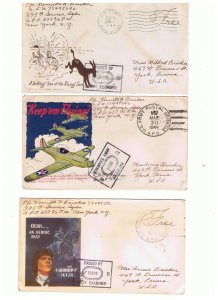 25 Used WWII  used patriotic covers  1942-1944