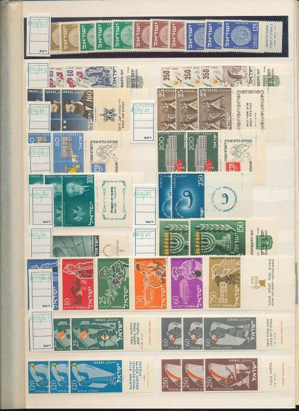 ISRAEL 1950s/80s MNH MH Collection+Blocks(Appx 750)(ALB1014