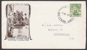 SAMOA 1935 ½d FDC ex Apia...................................................B162