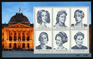 BELGIUM - 2001 QUEEN OF BELGIUM - MIN. SHEET MINT NH