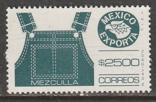 MEXICO Exporta 1602, $2500P DEMIN Fluo Paper 13. MINT, NH. F-VF.
