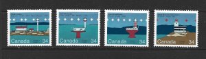 CANADA - 1985 CANADIAN LIGHTHOUSES SERIES 2 - SCOTT 1063 TO 1066 - MNH