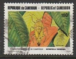 1987 Cameroun - Sc 837 - used VF - 1 single - Destructive Insects