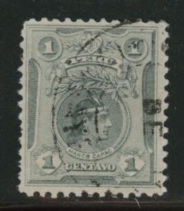 Peru  Scott 177 used 1909 stamp 