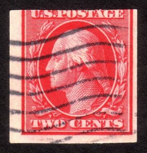 1910, US 2c, Washington, Used, Sc 384