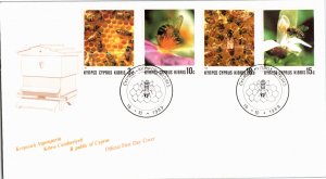 Cyprus, Worldwide First Day Cover, Insects