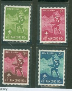 Vietnam/South (Empire/Republic) #124-27 Unused Single (Complete Set)