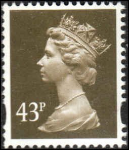 Great Britain  #MH232, Phosphor 2B-blue,  Mint NH, CV $2.75