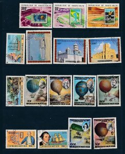 D393496 Upper Volta Nice selection of VFU Used stamps