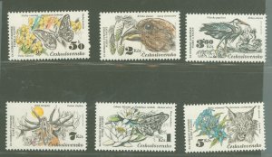 Czechoslovakia & Czech Republic #2456-2461  Single (Complete Set) (Fauna) (Fl...