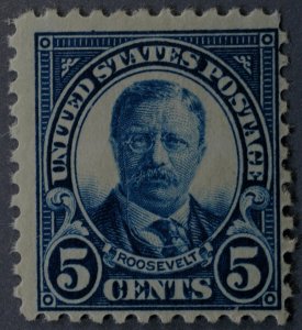 United States #557 5 Cent Roosevelt OG