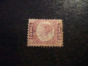 Stamps - Great Britain - Scott# 58 - Used Set of 1 Stamp - Plate 1