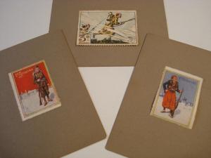 WWI Military French Zouaves 3 CINDERELLA POSTER STAMP