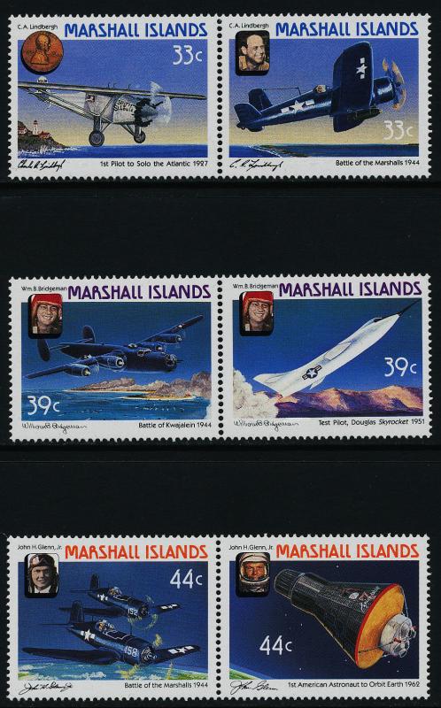 Marshall Islands 137a-41a MNH Aircraft, Space, Famous People