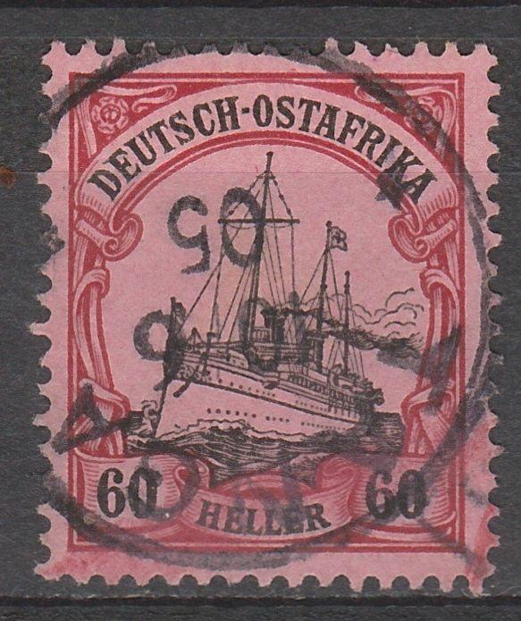 GERMAN EAST AFRICA 1905 YACHT 60H NO WMK EXPERTISED BOTHE BPP